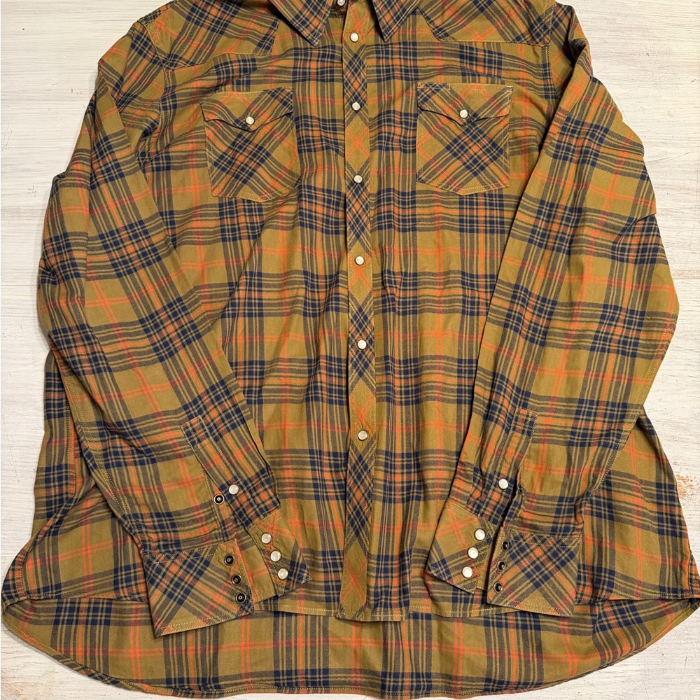 Plaid Button-Up Shirt